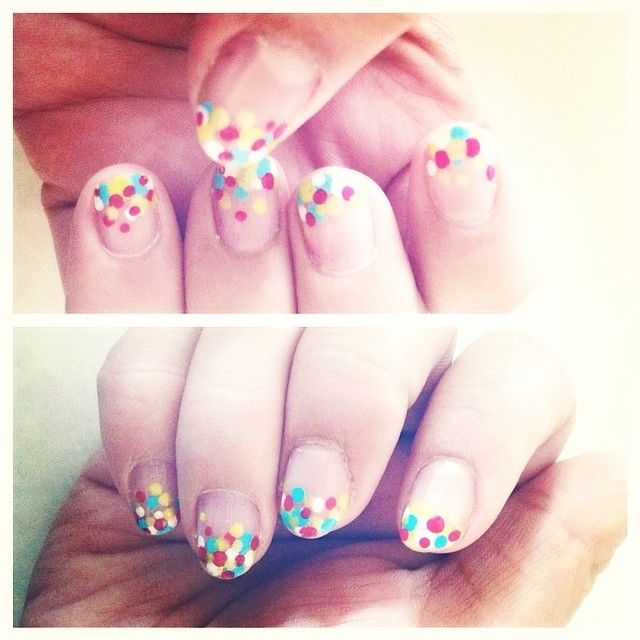Confetti nails Confetti nails