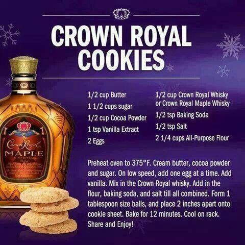 Crown Royal Cookies