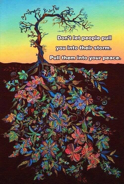 Dont let people pull you into their storm Dont let people pull you into their storm