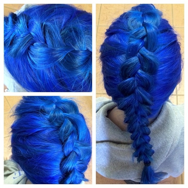 Blue fishtail braid Blue fishtail braid