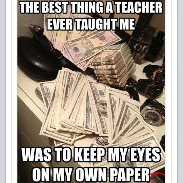 Keep my eyes on my own paper Keep my eyes on my own paper