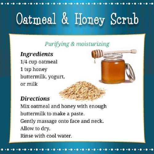 oatmeal and honey scrub oatmeal and honey scrub