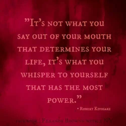 What you say to yourself What you say to yourself