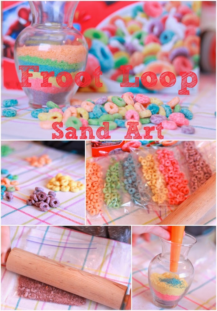 Froot Loop Sand Art