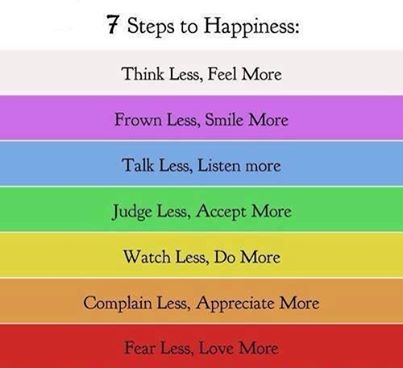7 steps to happiness 7 steps to happiness