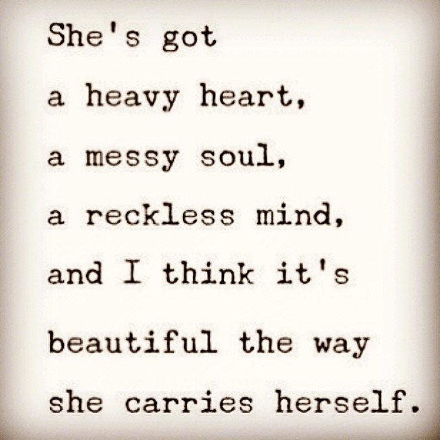 Its beautiful the way she carries herself