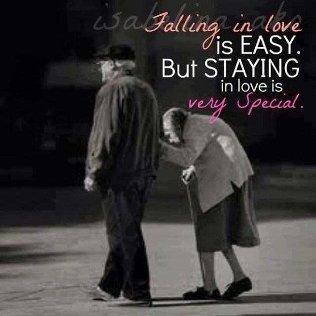 Staying in love is very special Staying in love is very special