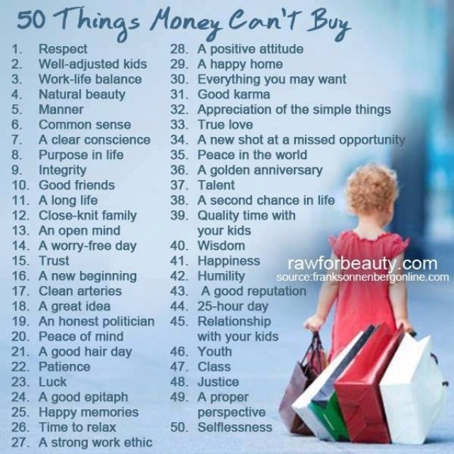 50 things money cant buy 50 things money cant buy