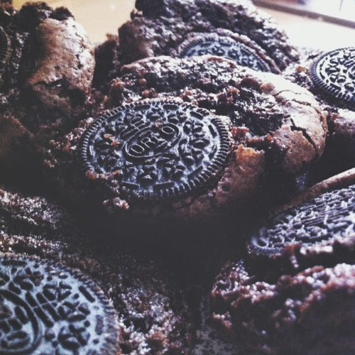 Oreo cookie brownies Oreo cookie brownies