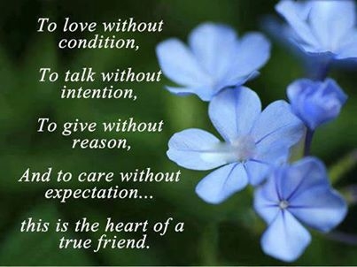 The heart of a true friend