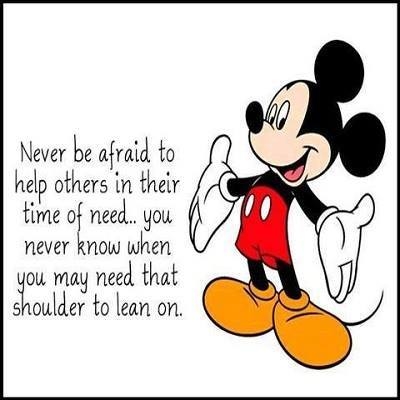 Never be afraid to help others Never be afraid to help others