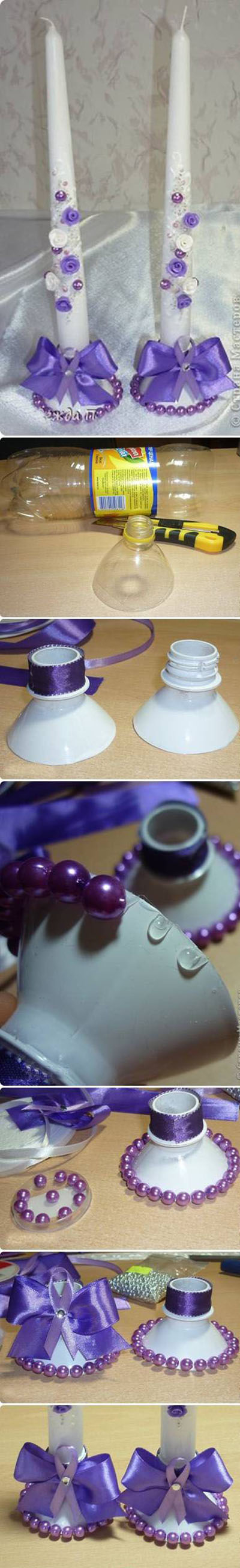 Bow candle holders Bow candle holders