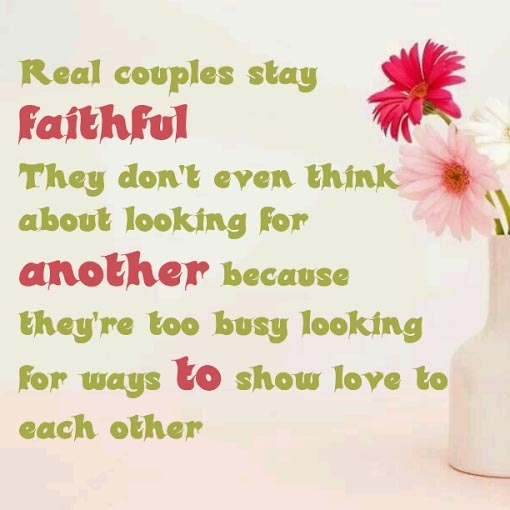 Real Couples Stay Faithful