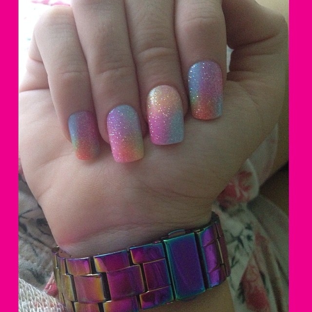 Rainbow glitter