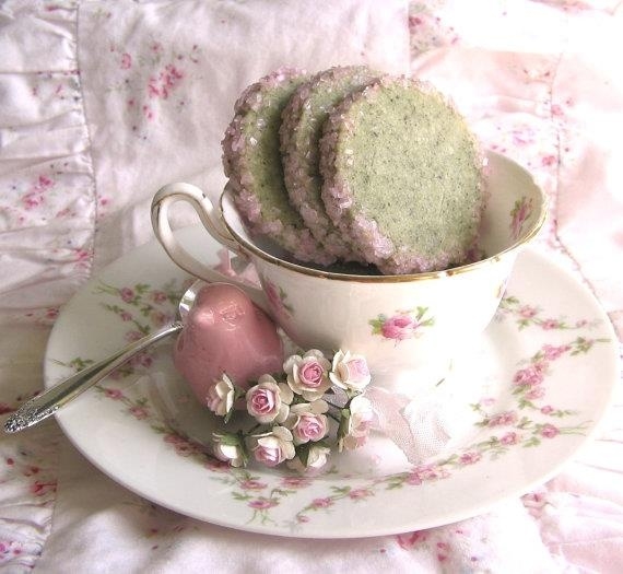 Vintage Teacup and cookies