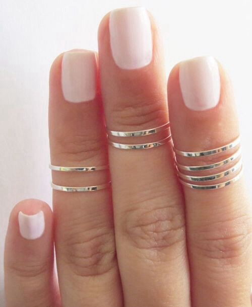 White cut nails White cut nails