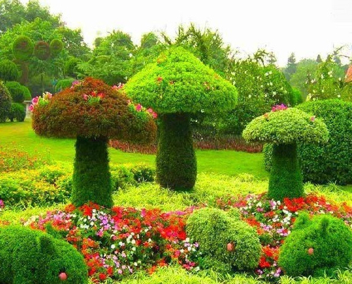 Mushroom garden art