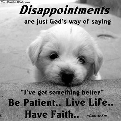 Disappointments Disappointments