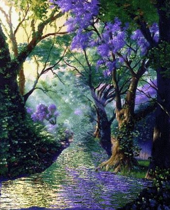 Painting of River Stream