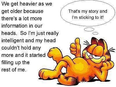 We get heavier as we get older