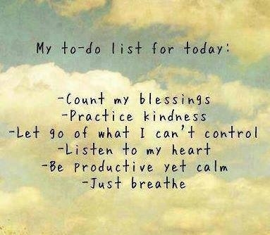 My to do list