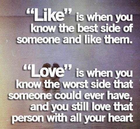 Love is when