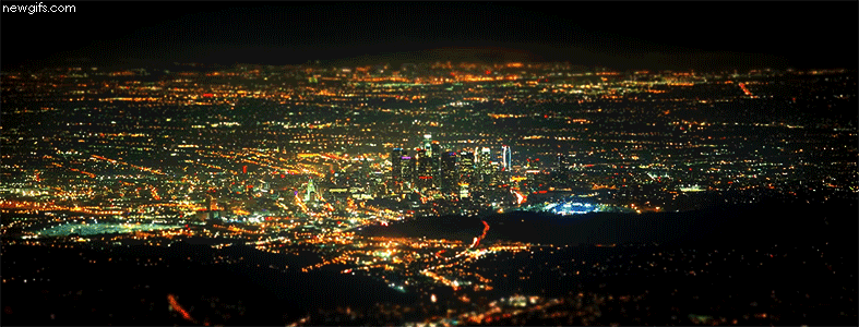LA Cityscape Night Lights