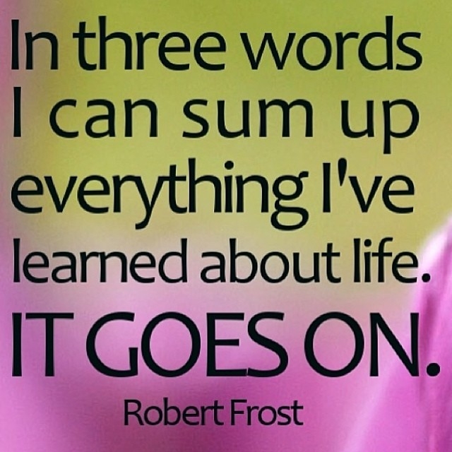 It goes on It goes on