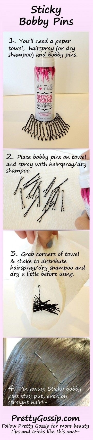 DIY Stick Bobby Pins DIY Stick Bobby Pins