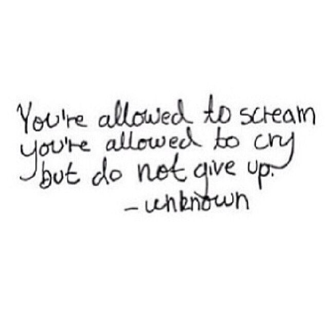 You're Allowed to Scream