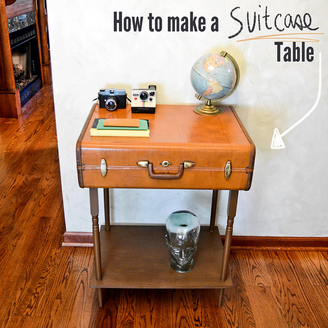 DIY Suitcase Table DIY Suitcase Table