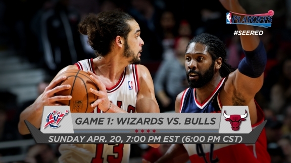 Bulls vs Wizards 9NENE VS NOAH-DEFENSIVE PLAYER OF 2014