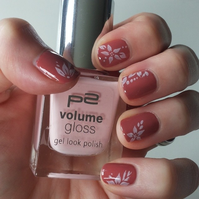 Floral nail stamp Floral nail stamp