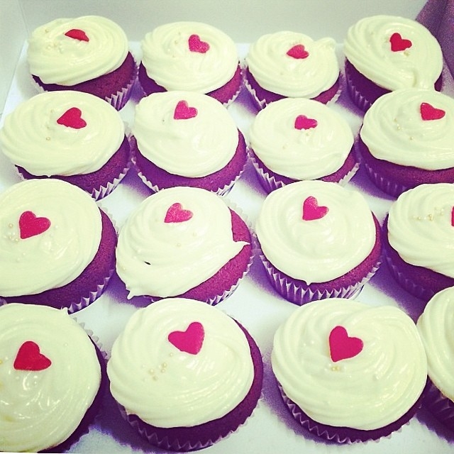 Heart cupcakes