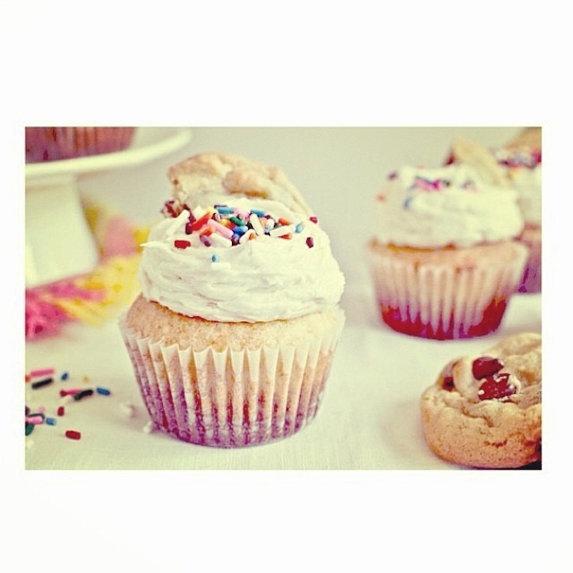 Sprinkled cupcakes Sprinkled cupcakes