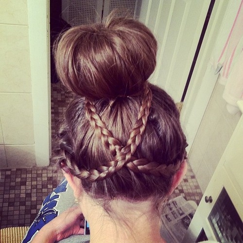 Bun and braids