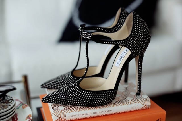 Sexy Black Jimmy Choo High Heels