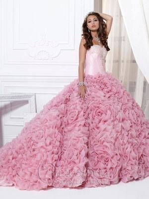 Soft Pink Ruffled Gown Soft Pink Ruffled Gown
