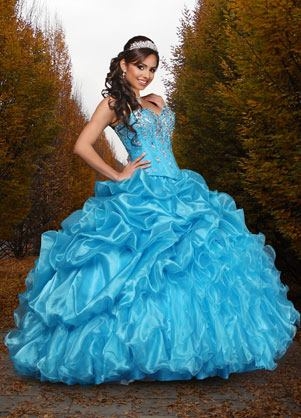 Baby Blue Ruffled Gown Baby Blue Ruffled Gown