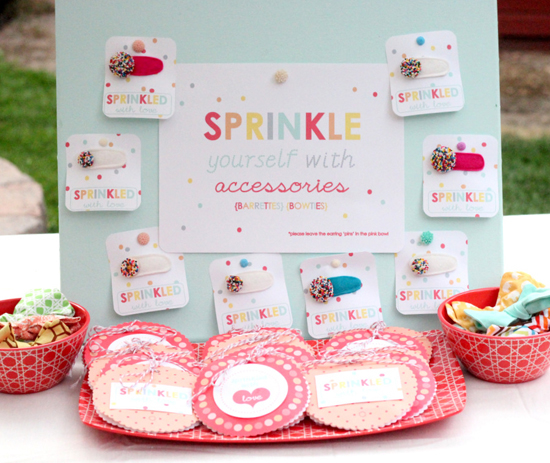 Sprinkle party favors