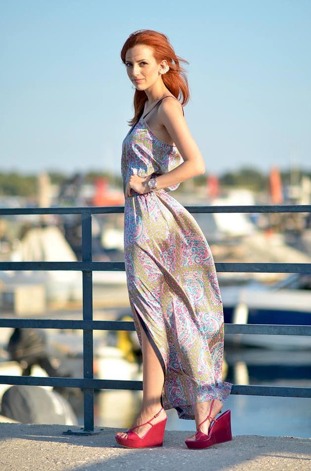 Maxi Dress & Wedges