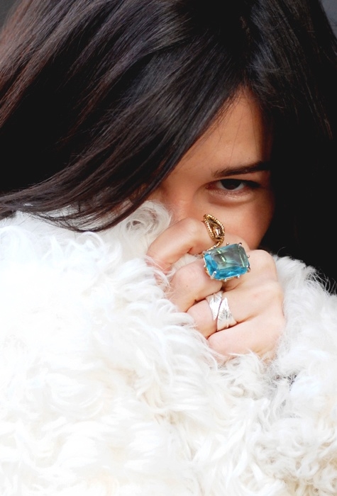 Ice Blue Statement Ring Ice Blue Statement Ring