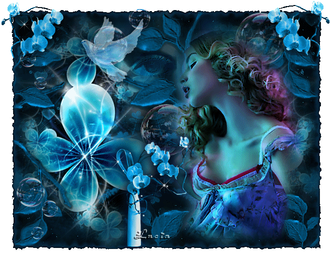 Gentle Blue Bubbles