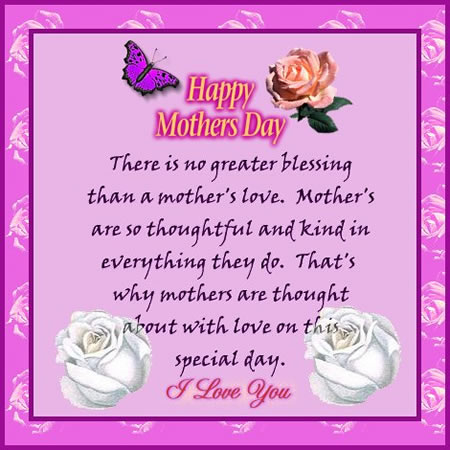 There is no greater blessing than a Mother's love... There is no greater blessing than a Mother's love...