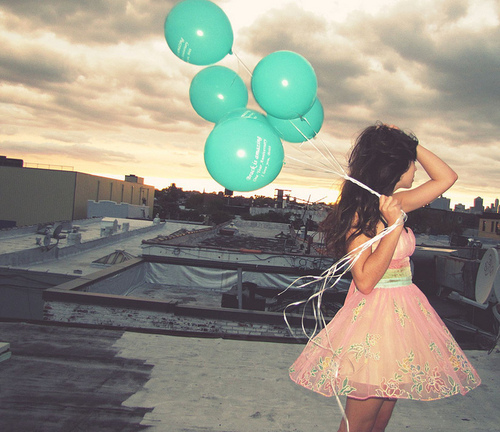 Girl with Balloons Girl with Balloons