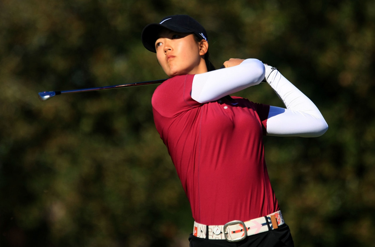 Michelle Wei (SHOWNG OFF HER SWING)
