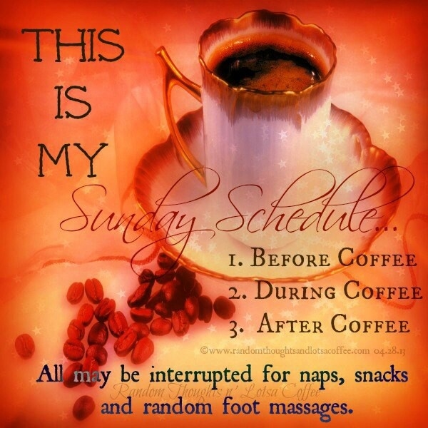 My Sunday Schedule