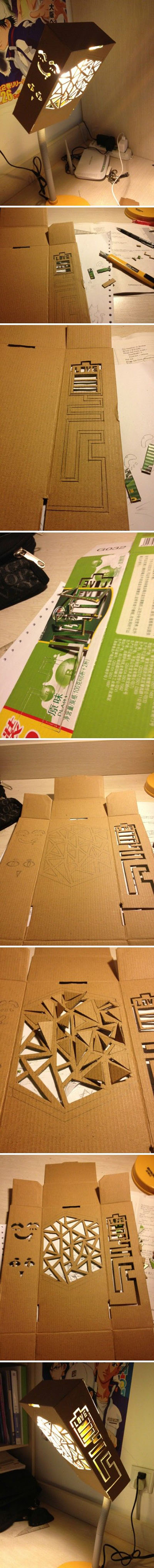 DIY Box Lamp