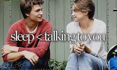 Sleep < talking to you