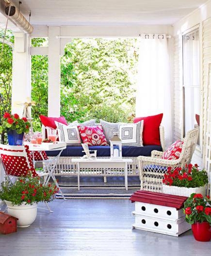 Red, White & Blue Front Porch